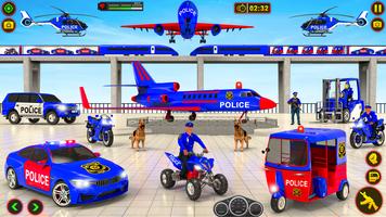 Police Tuk Tuk Transport Games পোস্টার