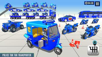 Police Tuk Tuk Transport Games اسکرین شاٹ 2