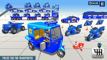 Police Tuk Tuk Transport Truck screenshot 2