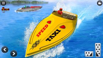 Speed Boat Water Taxi Driving Simulator syot layar 2