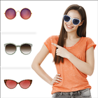 Woman Photo Sunglass Changer Zeichen