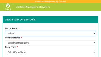 CMS - Contract Management System (Western Railway) capture d'écran 3