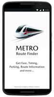 Delhi NCR Metro Route Finder App 2020 Affiche