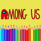 Glitter Among us Coloring Book icon