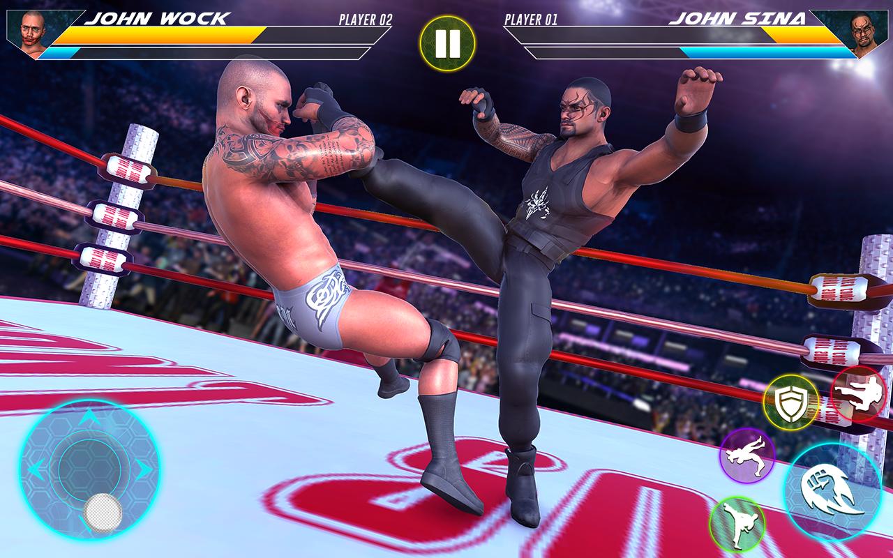 Wrestling игра на двоих. WWE Racing Showdown. Real Wrestling игра. Реслинг на андроид.