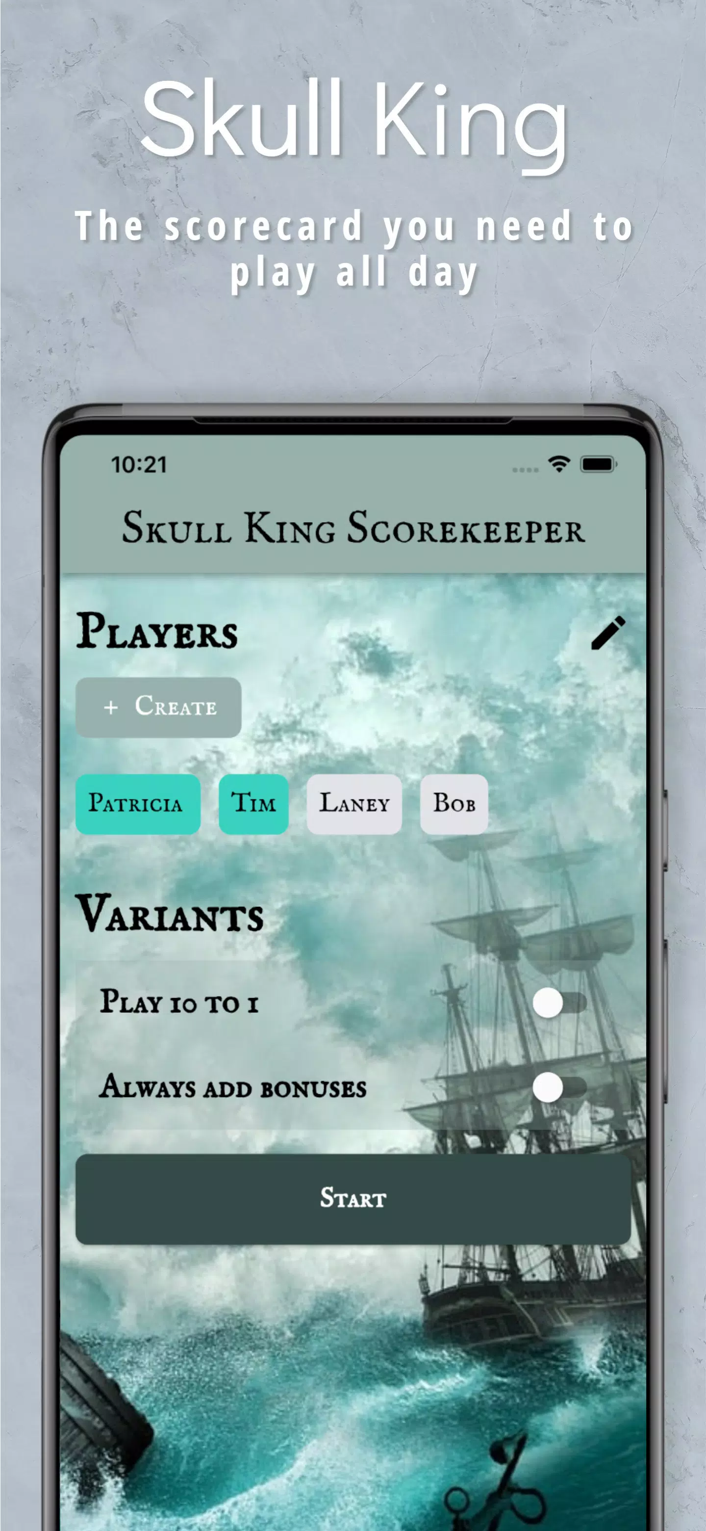 Skull King Scorer