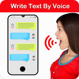 Write sms by voice text typing ícone