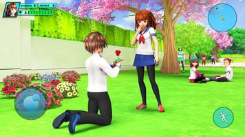 School Love Life: Anime Games screenshot 1