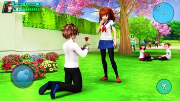 School Love Life: Anime Games capture d'écran 1