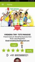 VIRENDRA tiny-tots PARADISE school (Wschool) Affiche