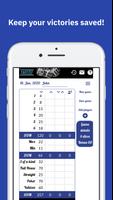 Yahtzee score card постер