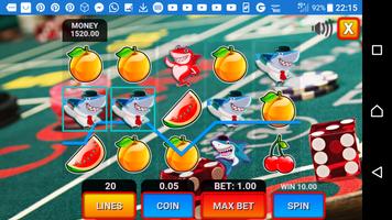 برنامه‌نما shark fruit casino slots machines عکس از صفحه