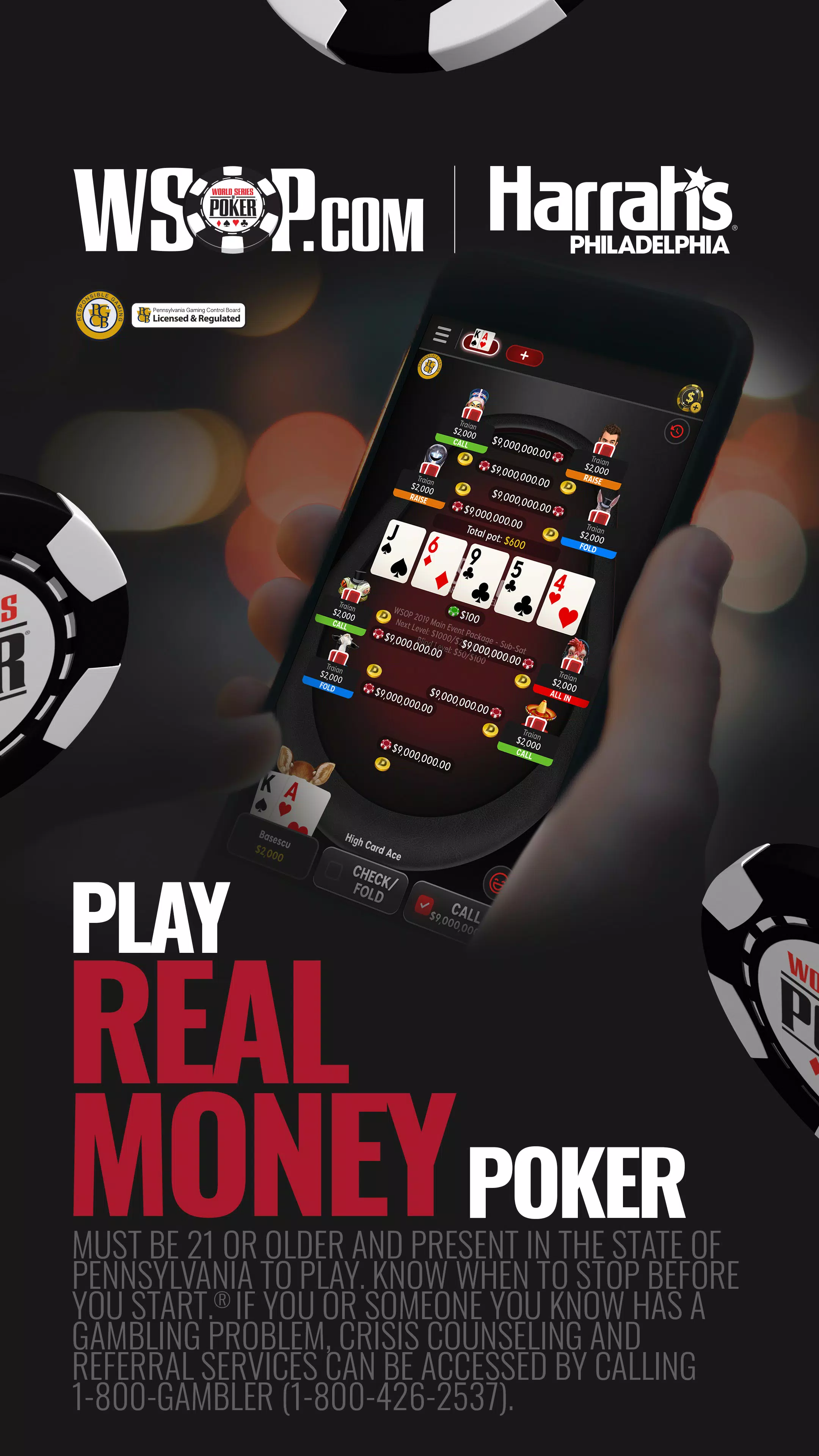 WSOP Real Money Poker - PA