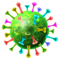 Color lines: Fight the virus