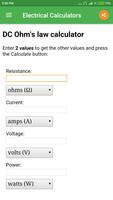 Electrical Calculator capture d'écran 2
