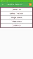 Electrical Formulas स्क्रीनशॉट 1