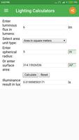 Lighting Calculator imagem de tela 3