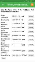Power Conversion Calculator скриншот 3