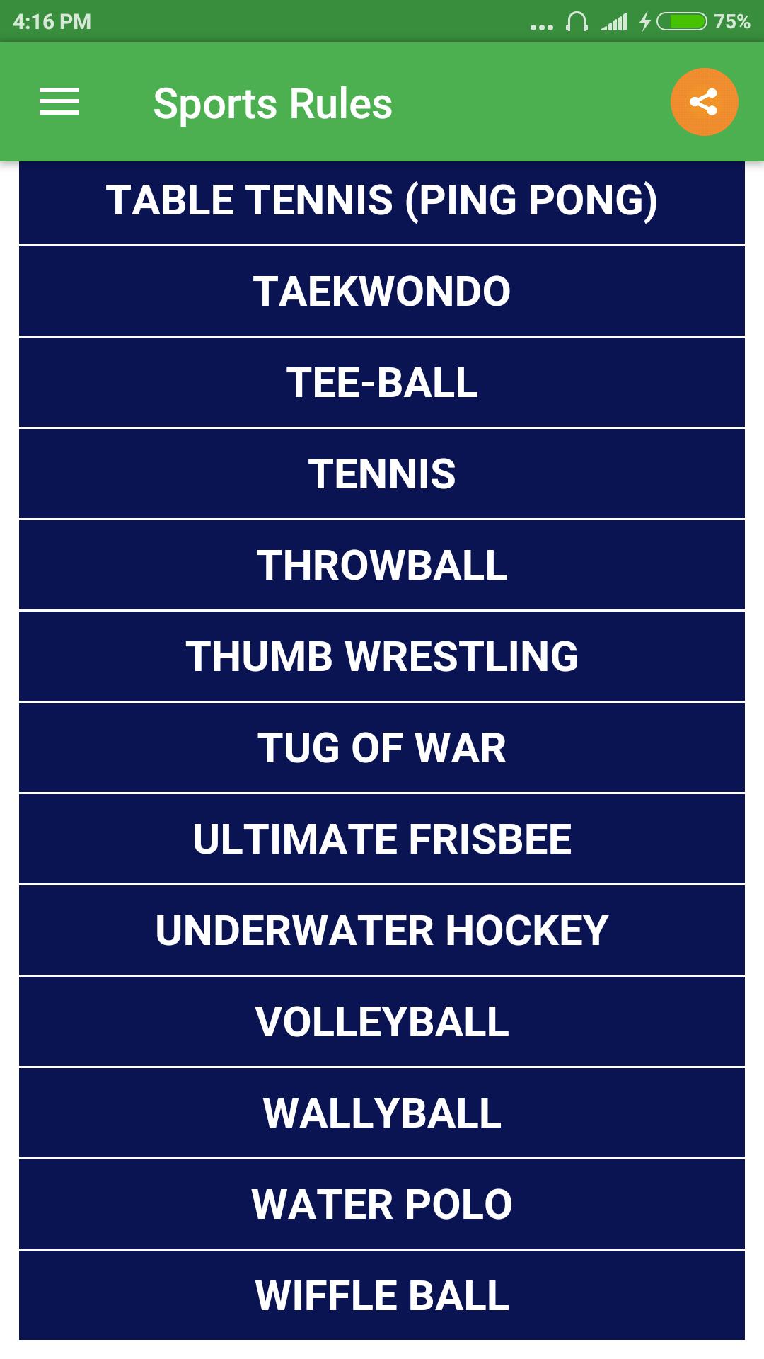 Sports Rules for Android - APK Download