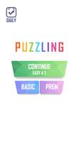 Puzzling Line - Color Art poster
