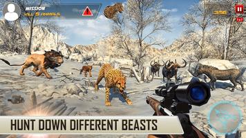 動物狩獵狙擊手射擊遊戲：叢林野生動物園 截圖 2