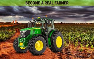 Farming Simulator 19- Real Tractor Farming game poster