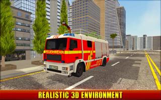 Firefighter Simulator Games تصوير الشاشة 1