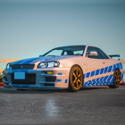 Sport Car Nissan Skyline Race Zeichen