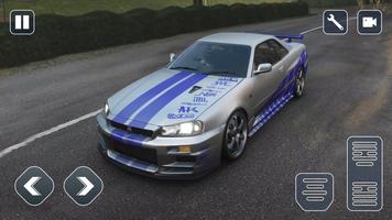 Sport Car Nissan Skyline Race capture d'écran 1