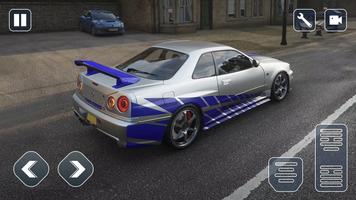 Sport Car Nissan Skyline Race captura de pantalla 2