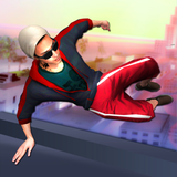 simulateur parkour sur le toit: run, flip & roll icône