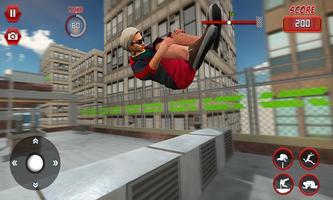 Rooftop Parkour Simulator: Run, Flip & Roll скриншот 2