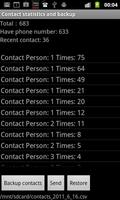 Contacts Backup captura de pantalla 1
