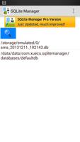 برنامه‌نما SQLite Manager عکس از صفحه