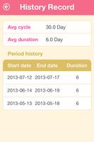 Period Tracker capture d'écran 2