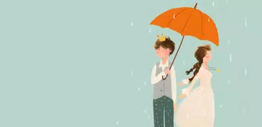 雨落情深動態壁紙