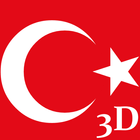 Türk Bayrağı 3D Zeichen