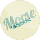 Morse code flashlight Zeichen