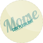 Morse code flashlight أيقونة