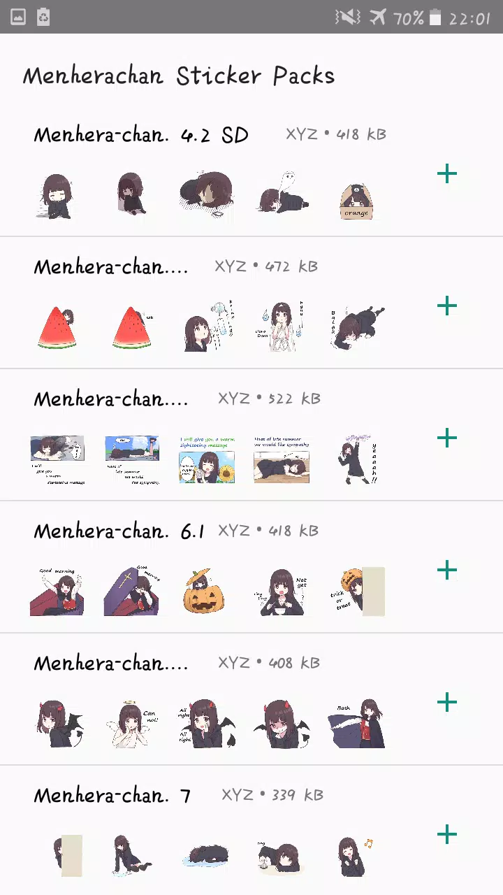 menhera 4 - sticker set for Telegram and WhatsApp
