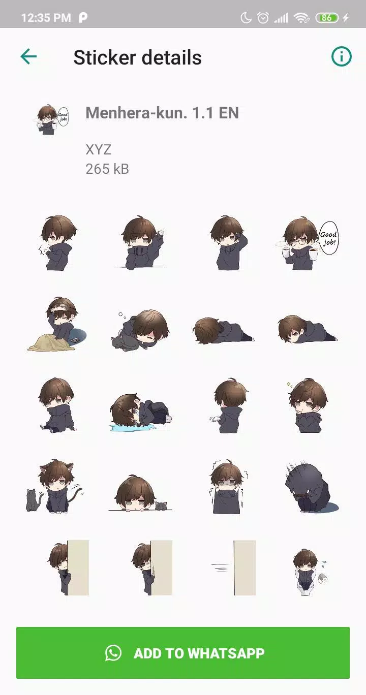 Menhera-chan - WhatsApp Stickers 1.1.0 Free Download