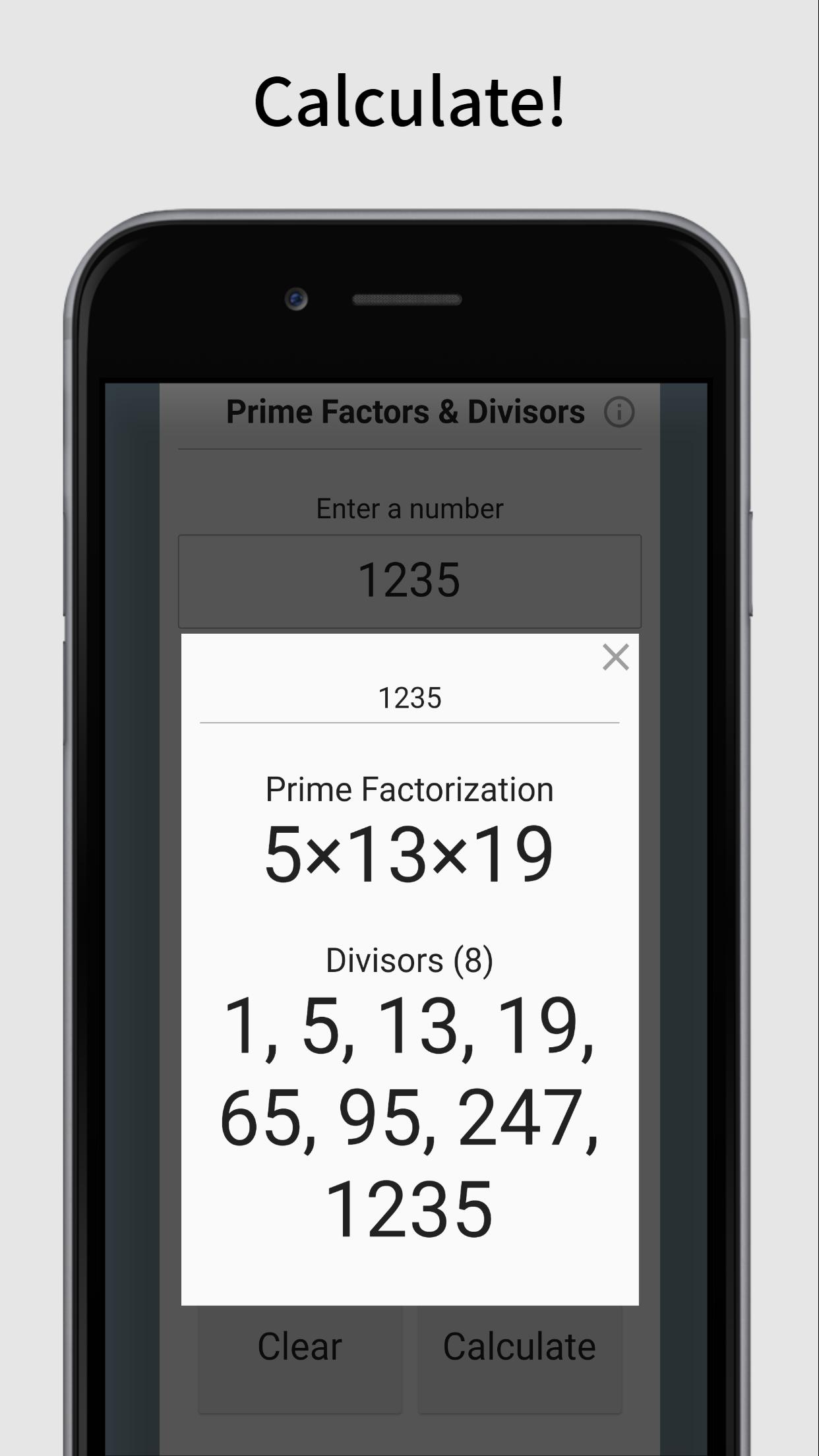 Prime Factorization & Divisors Calculator APK for Android Download