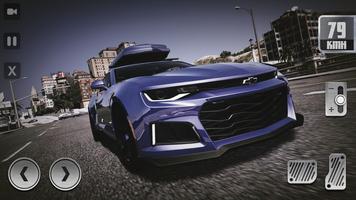 Muscle Car ZL City Space Drive Poster