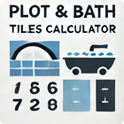 Plot Size and  Bathroom Tiles أيقونة