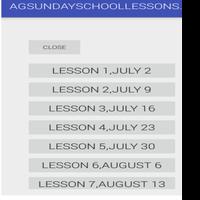 AG SUNDAY SCHOOL LESSON APP poster