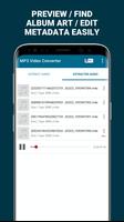 برنامه‌نما MP3 تبدیل ویدیو عکس از صفحه