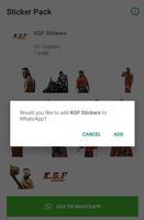KGF Sticker - WAStickerApps capture d'écran 3