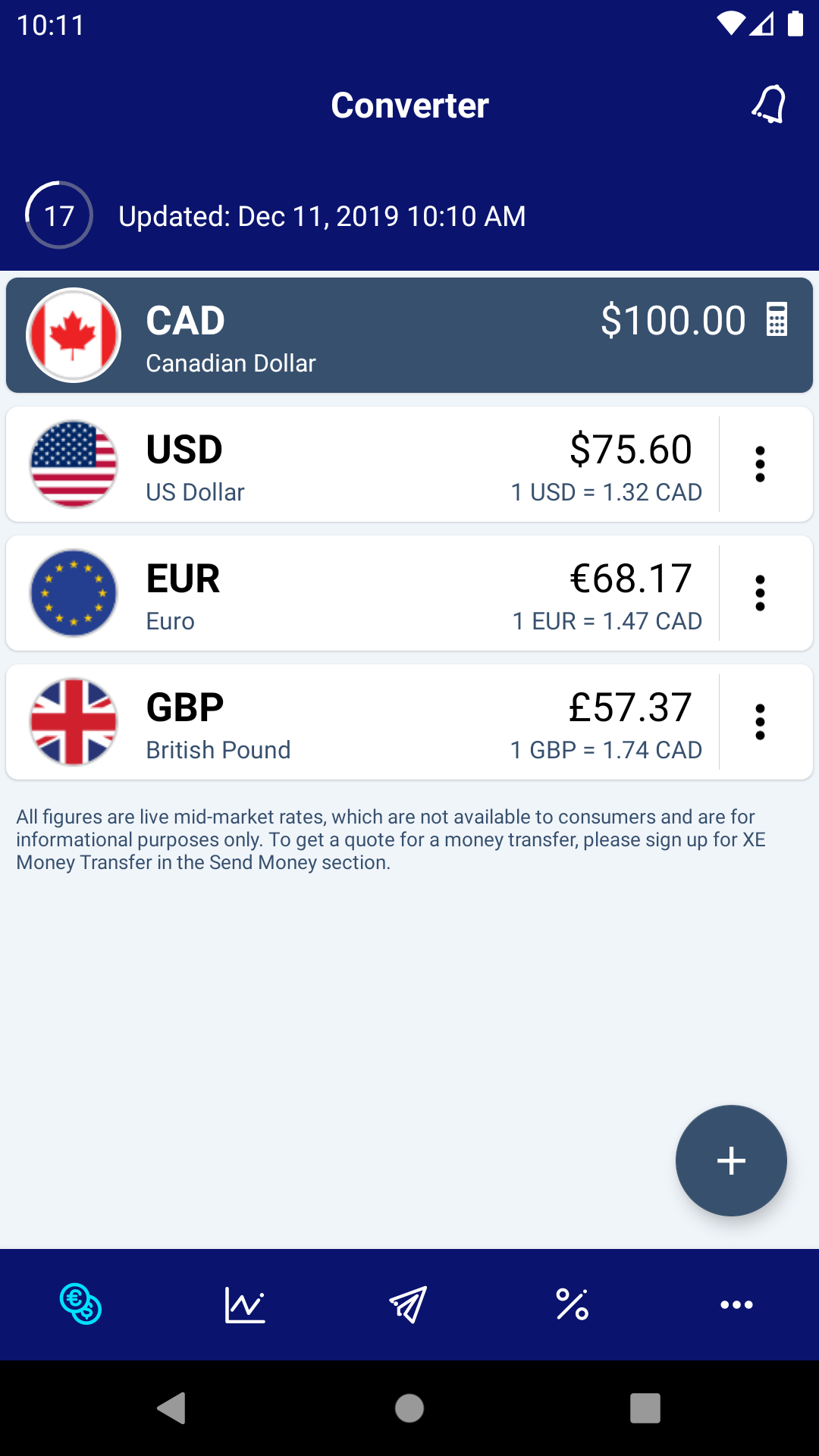 Xe Com Currency Converter : XE Currency Converter & Money Transfers Pro ...