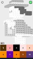 Pixel Art - Color by Numbers - Voxel Art Cartaz