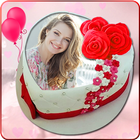 verjaardag liefde foto cake-icoon